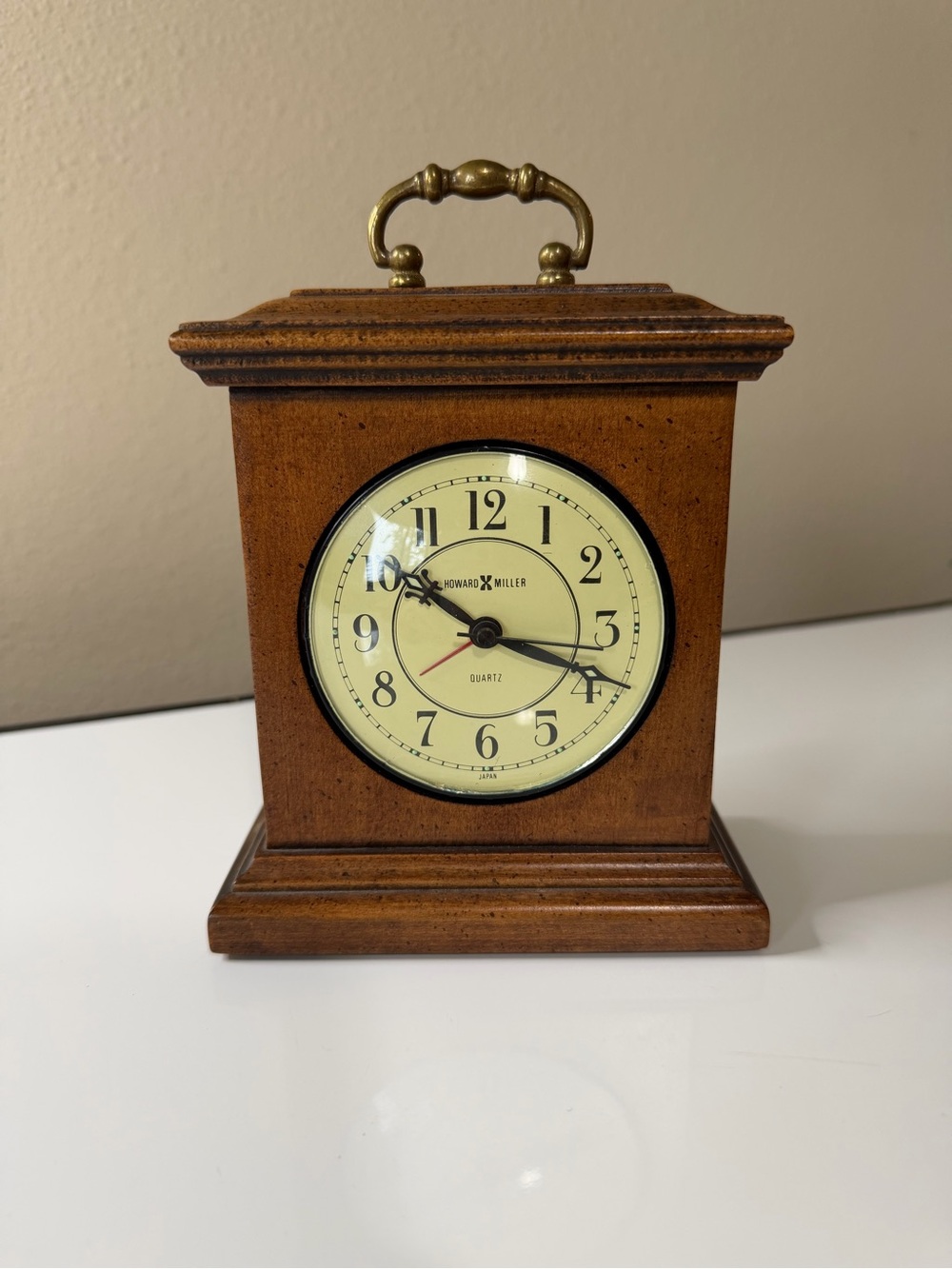 Howard Miller Classic Brown Wood Mantel Clock